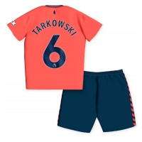Camisa de time de futebol Everton James Tarkowski #6 Replicas 2º Equipamento Infantil 2023-24 Manga Curta (+ Calças curtas)